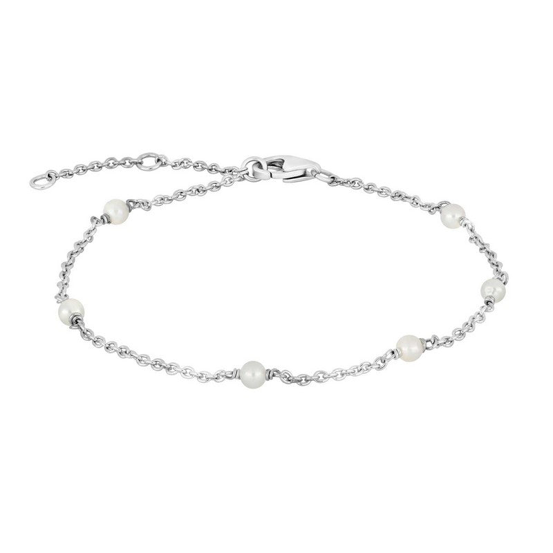 PEARL52 armbånd i sølv med perler 17+3 cm – Nordahl Andersen